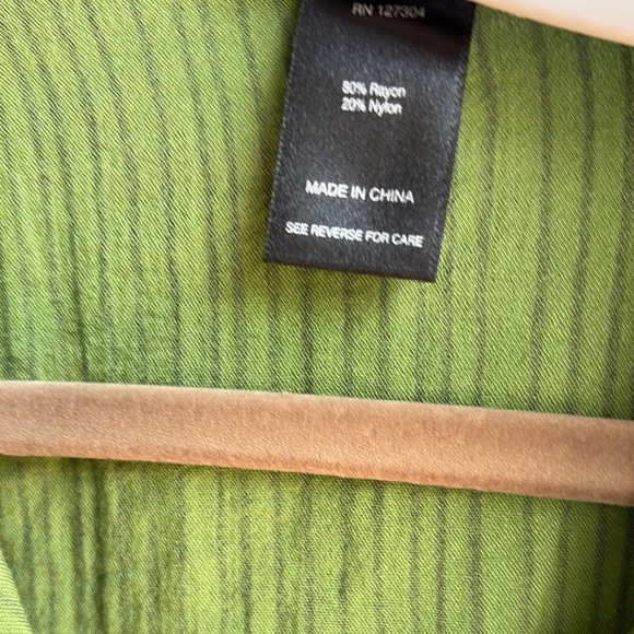 Ali Miles Green Casual Button Down Shirt - Picture 5 of 10